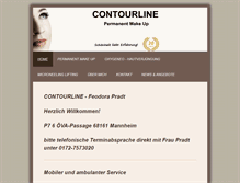 Tablet Screenshot of contourline.de
